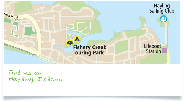 Map showing location of Fishery Creek Park