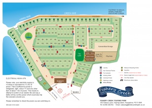 Site map of Fishery Creek Touring Park